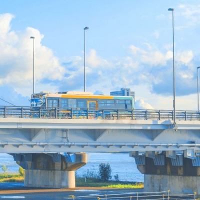 济南黄河生态廊道深秋时节风景如画